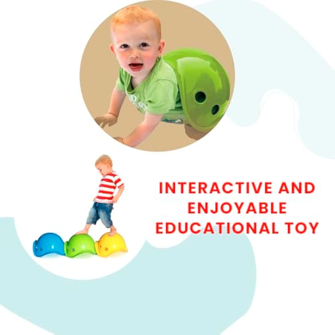 MOLUK Bilibo Open-Ended Sensory Toy – Durable Motor Skills Seat, Green