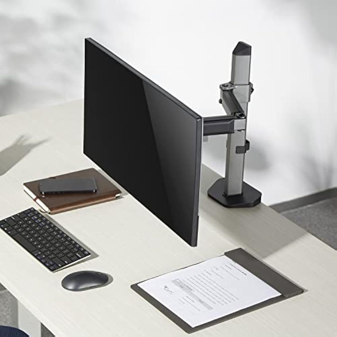 Ergo Office ER-448 Articulating Monitor Arm, 17-32", VESA Desk Mount