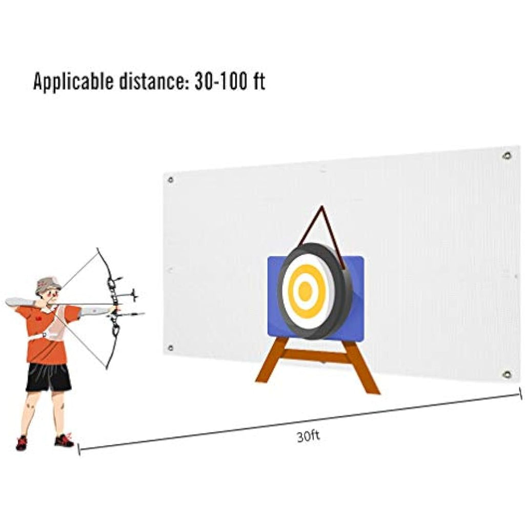 Aoneky Heavy Duty Archery Target Backstop Netting - 2mm Fiber Cloth