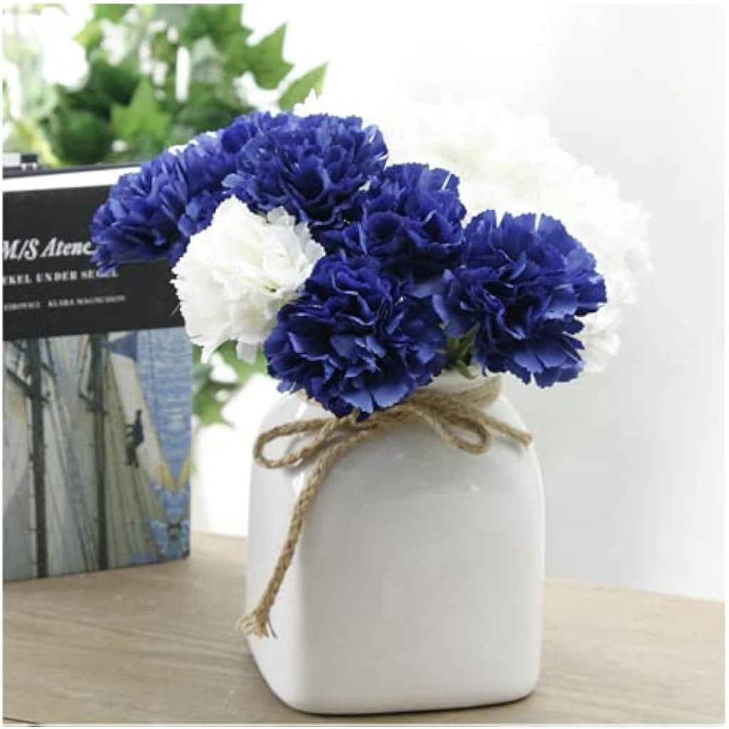 Jolof Store 10-Stem Artificial Carnations | UV Resistant Silk Flowers