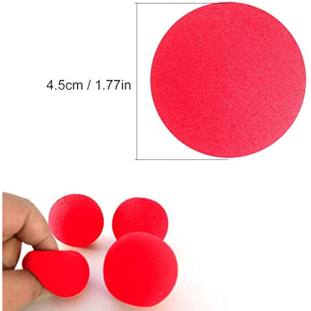 Magic Sponge Balls – 10Pcs Soft Red Finger Trick Props