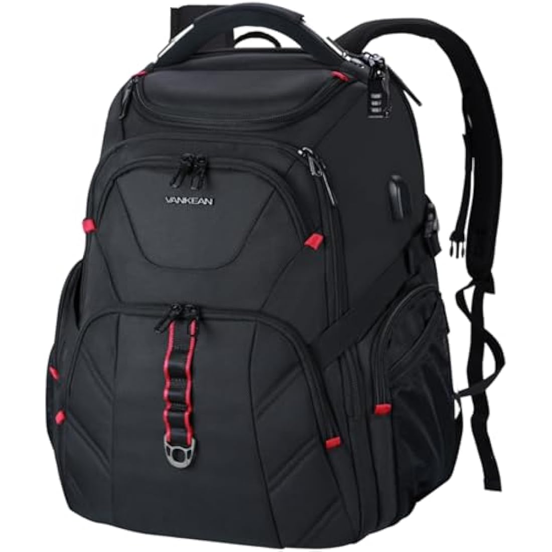 VANKEAN 17.3'' Travel Laptop Backpack | Water Resistant Anti-Theft Bag