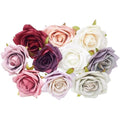 Jolof Store 10-Piece Silk Rose Heads - Realistic DIY Wedding Flowers
