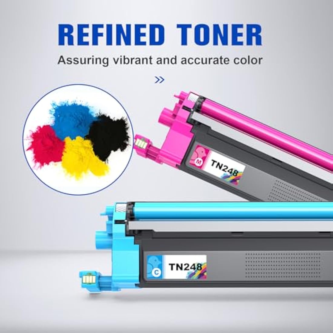 Q-image TN248 Compatible Toner Cartridges for Brother MFC-L3760CDW - 4 Pack