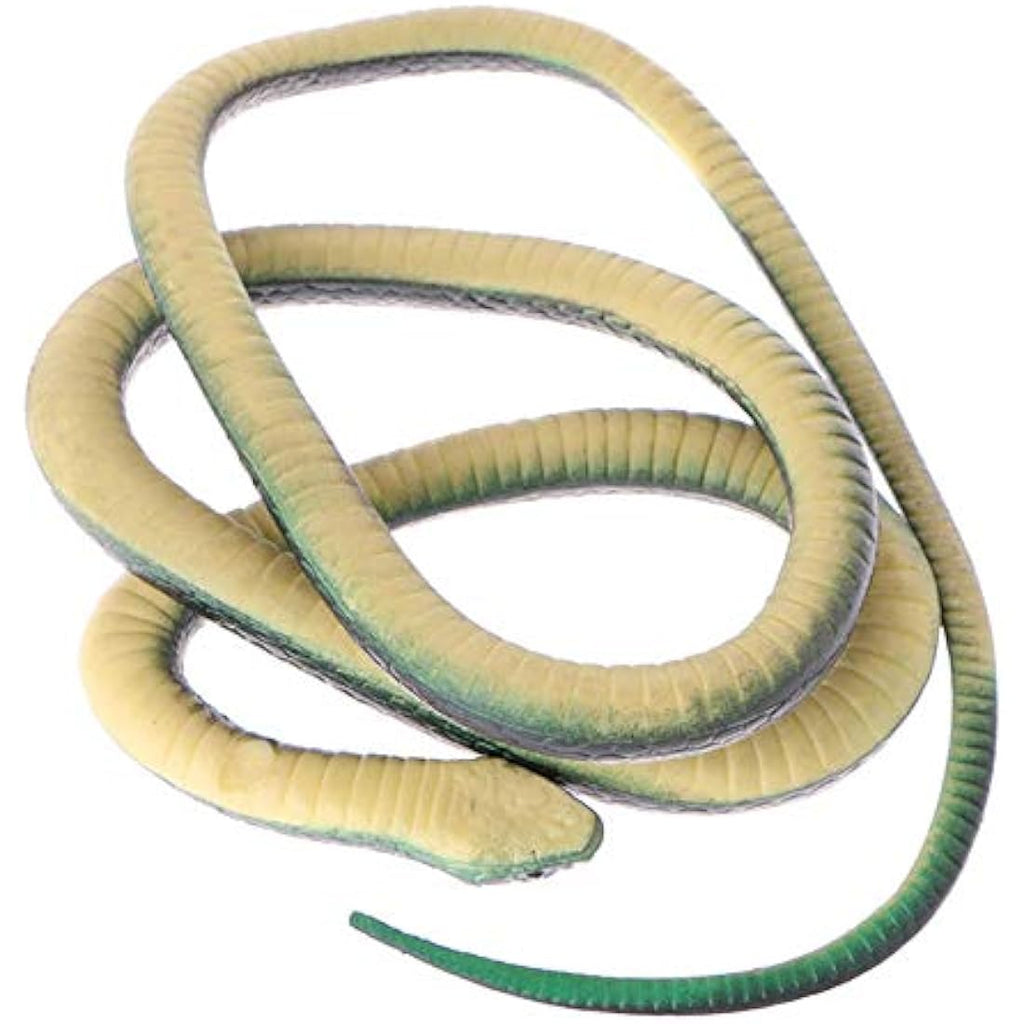 MAKFORT 1.3m Realistic Rubber Snake Toy – Flexible Prank Prop for Garden