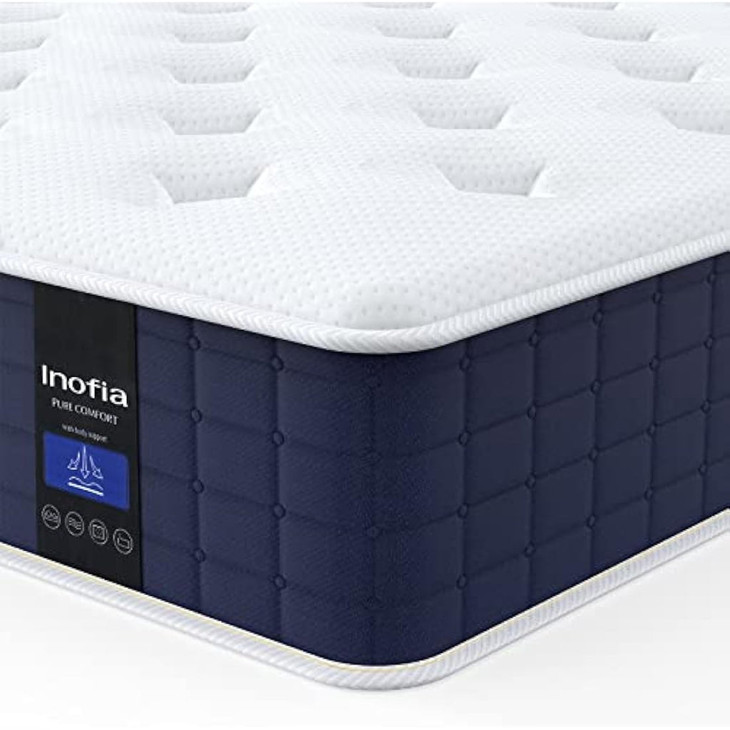 Inofia Single Mattress | 9 Inch Memory Foam Pocket Sprung Hybrid