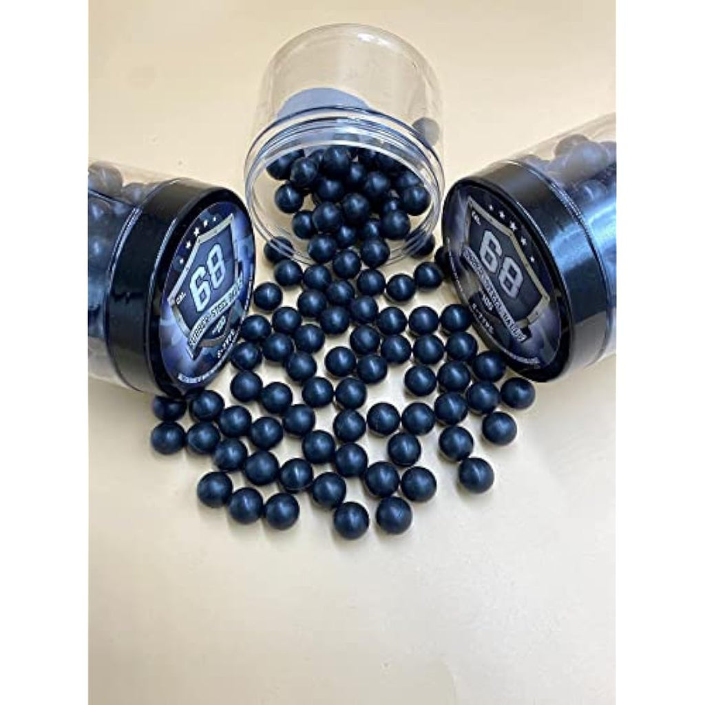 Jolof Store .68 Cal Rubber Steel Balls – 7g Heavy Defense Ammo (100ct)