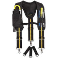TUYU Heavy Duty Tool Belt Suspenders | Padded 1680D Nylon Work Rig