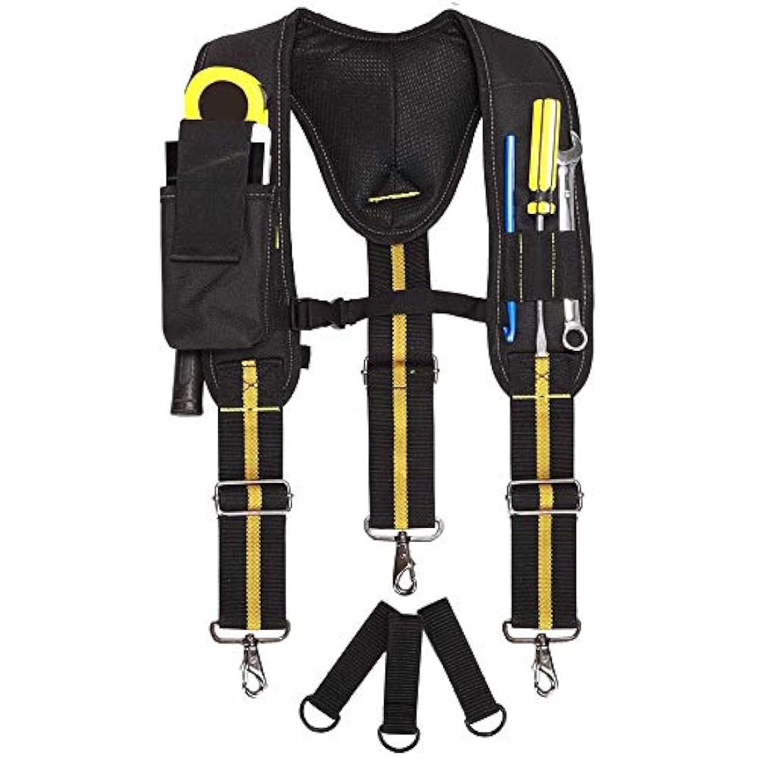 TUYU Heavy Duty Tool Belt Suspenders | Padded 1680D Nylon Work Rig