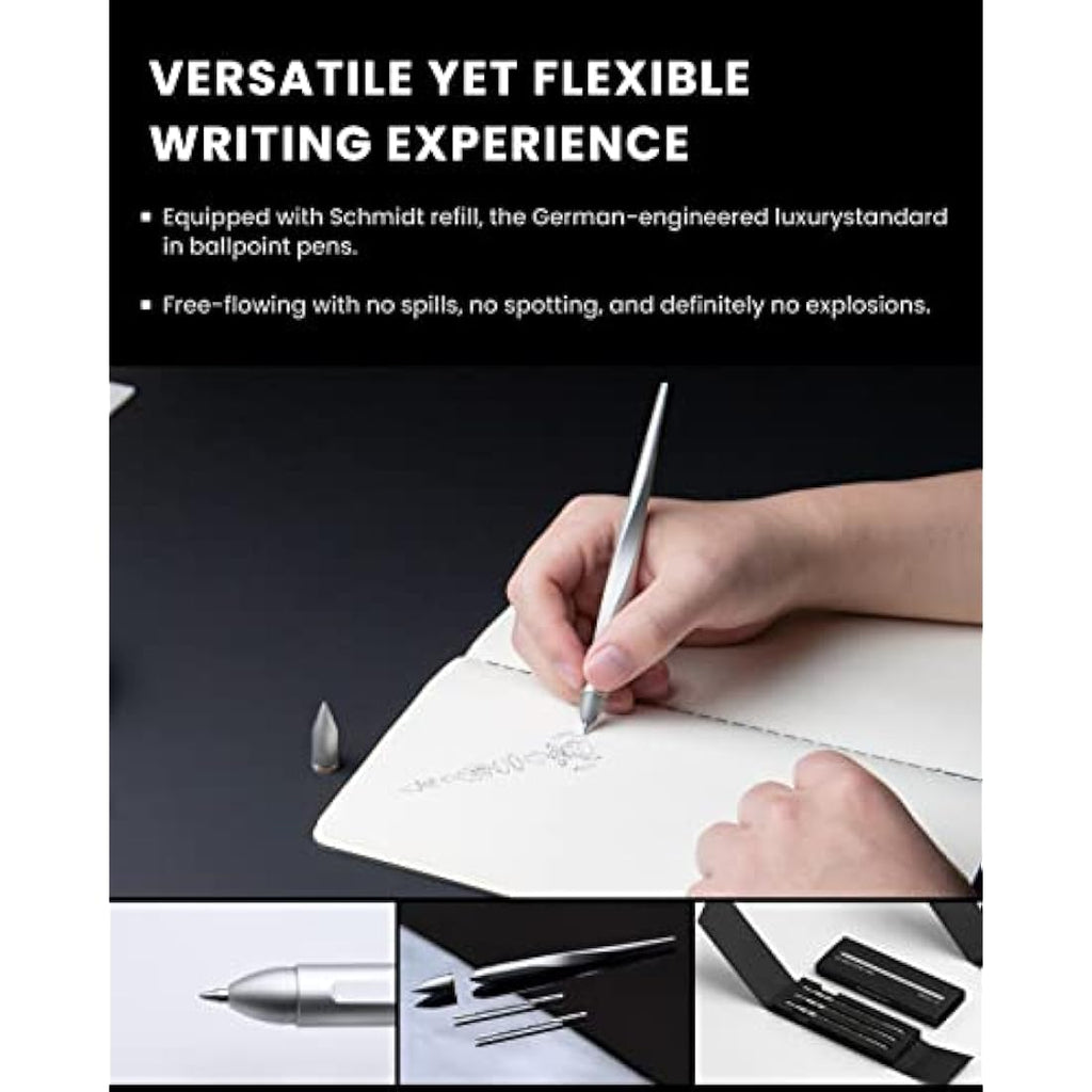 Novium Hoverpen Interstellar Edition - Starlight Silver 18K Gold Pen