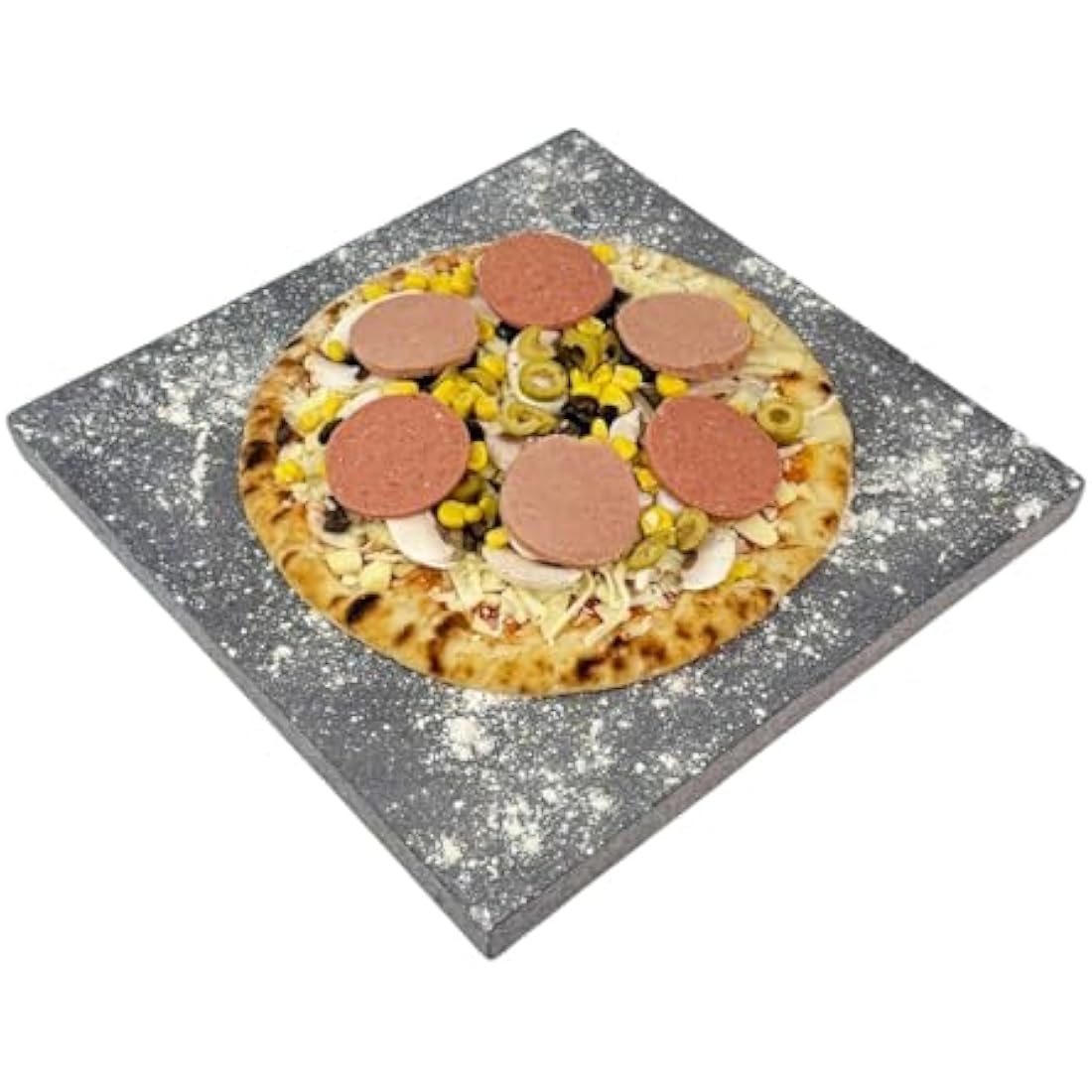 Camp&Fire Volcanic Pizza Stone – 30x30cm Natural Baking & BBQ Stone