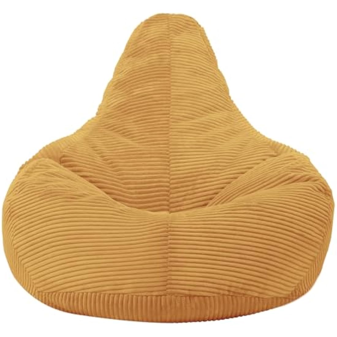 Icon Dalton Cord Recliner Bean Bag Chair - Ochre Yellow Corduroy