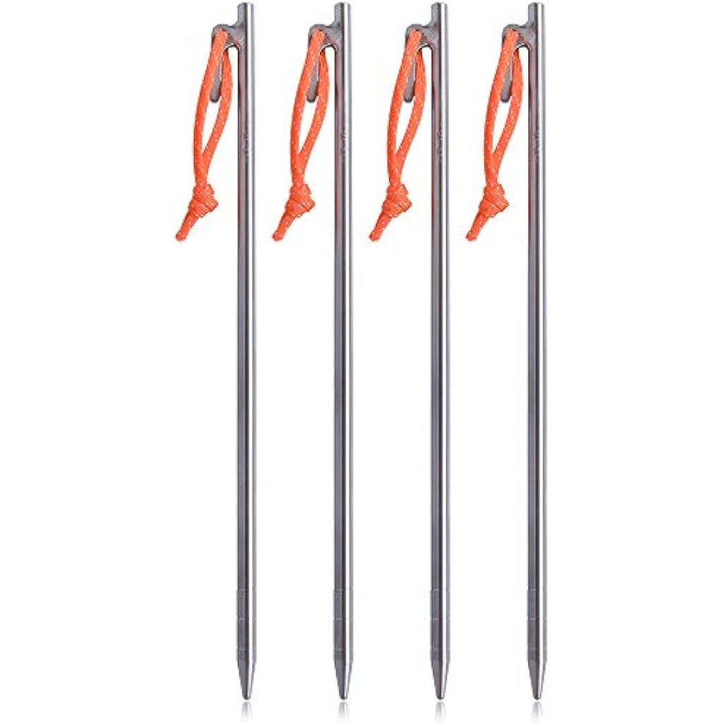 TITO Titanium Alloy Tent Stakes | 8mm x 240mm Heavy Duty Pegs