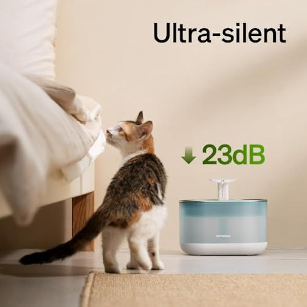 PETLIBRO Cat Water Fountain | 2.1L Ultra Quiet Stainless Steel Pet Fountain