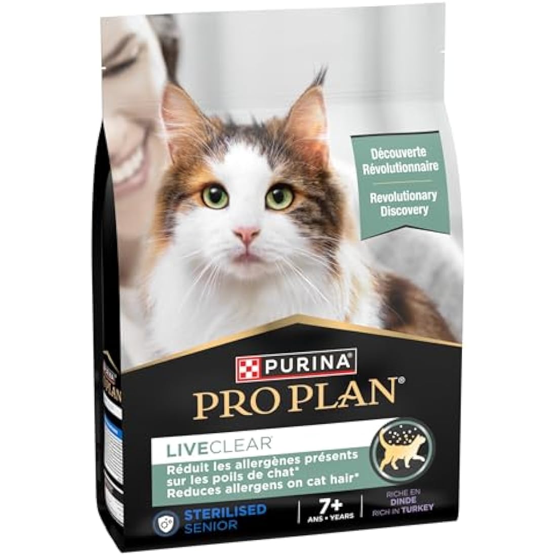 Purina Pro Plan LiveClear Senior 7+ Sterilised Turkey Dry Cat Food 2.8kg