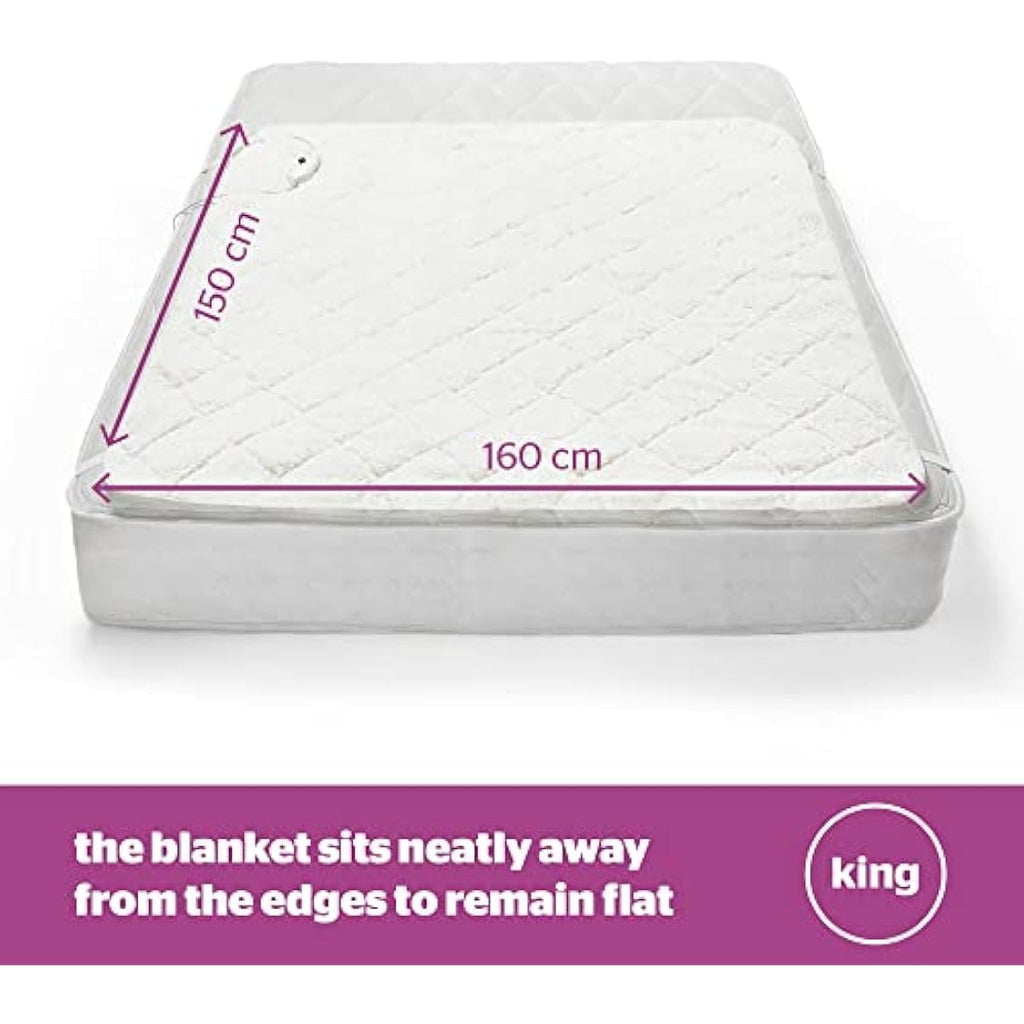 Silentnight Teddy Fleece King Electric Blanket – 3 Heat Settings