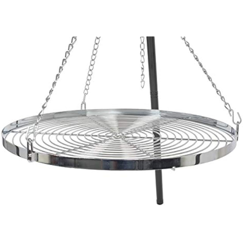 La Hacienda Tripod Grill – Adjustable Steel BBQ Firepit Accessory