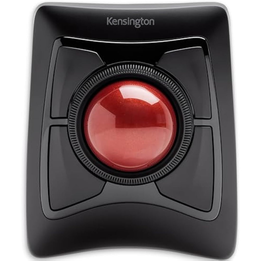 Kensington Expert Wireless Trackball Mouse – Ambidextrous Ergonomic Red