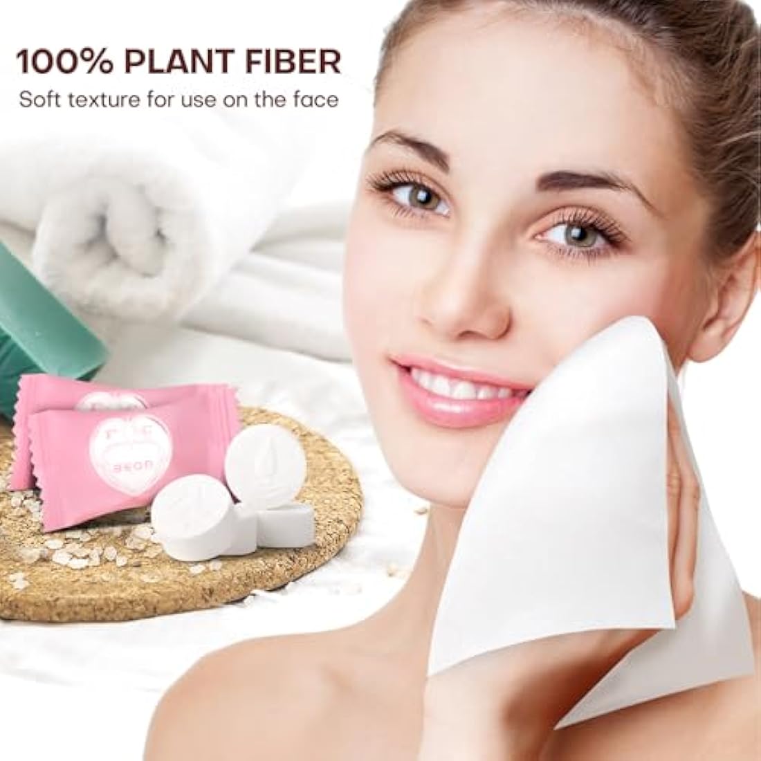 Jolof Store Disposable Face Towel – 300 Pack Compressed Travel Wipes