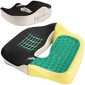 Feagar Orthopedic Gel Seat Cushion – Memory Foam for Tailbone & Sciatica