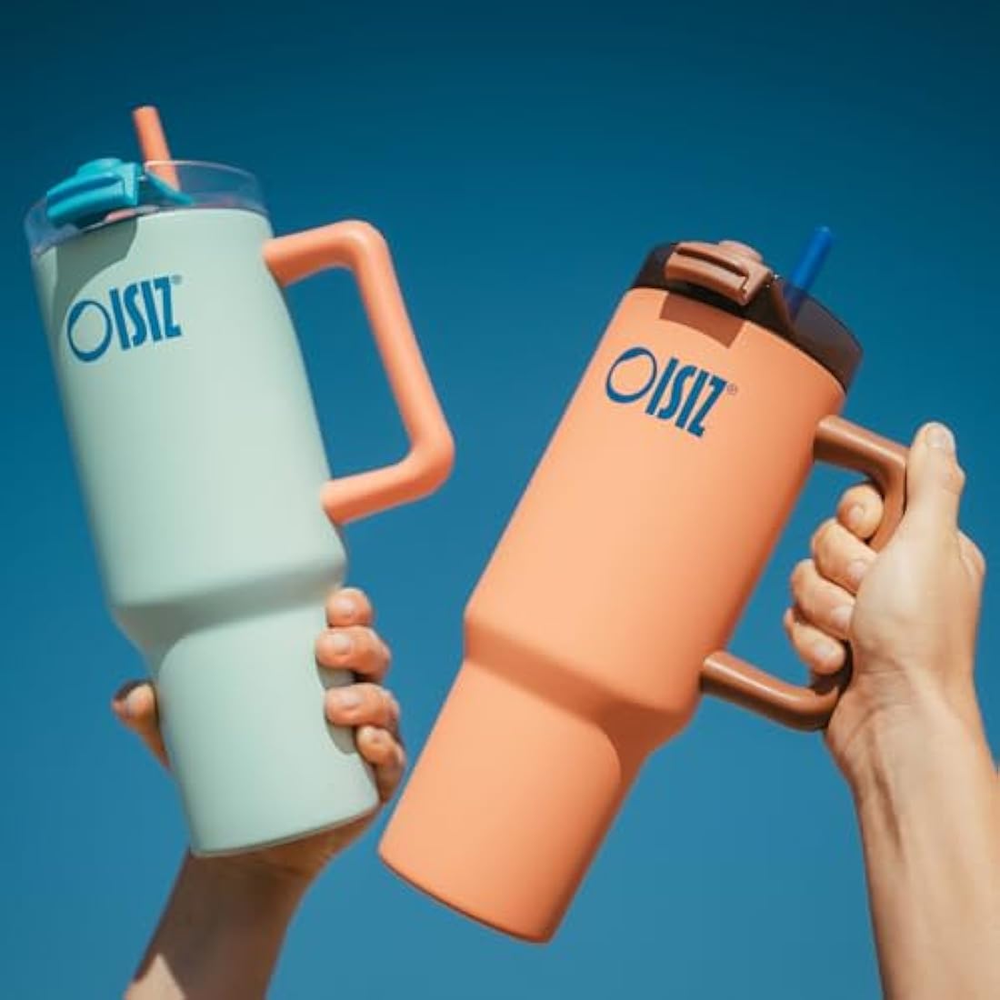 Oisiz 40oz Insulated Tumbler with Handle | Leak Proof Stainless Steel Mug