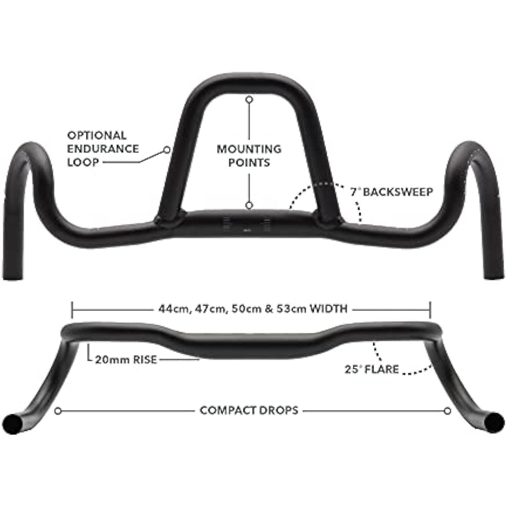 REDSHIFT Kitchen Sink Gravel Handlebar – 31.8mm Aluminum Drop Bar