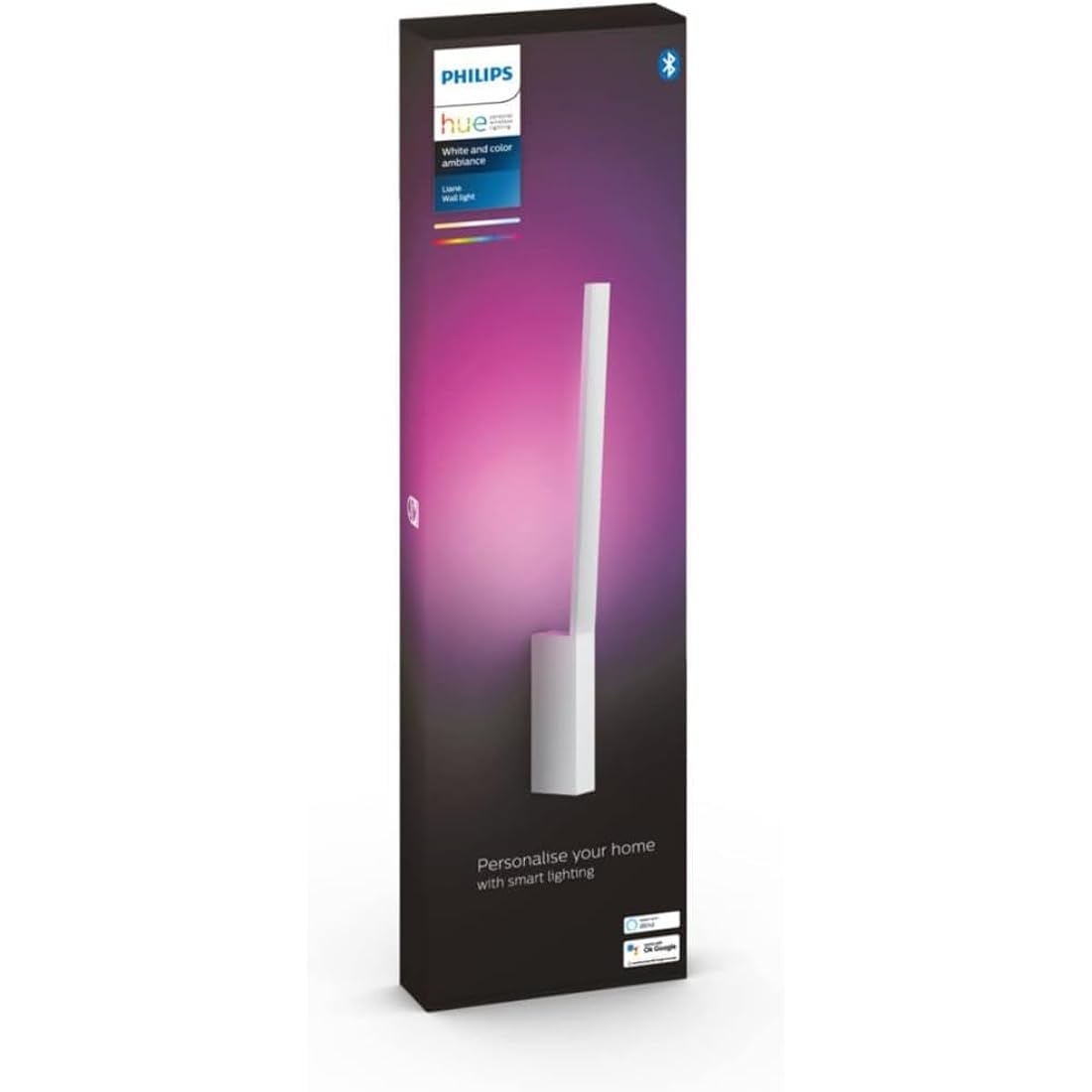 Philips Hue Liane Smart Wall Light – White & Color Ambiance LED