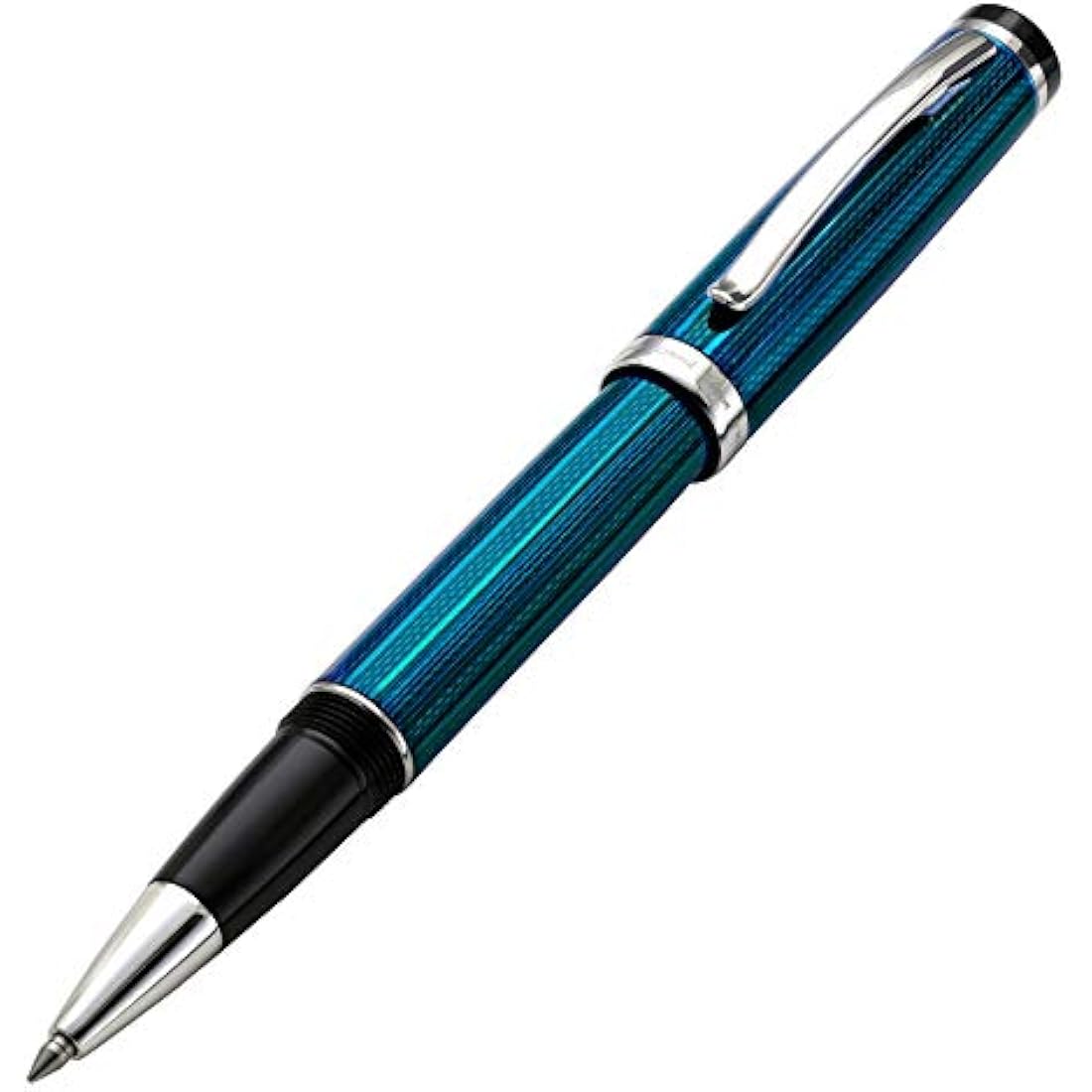 Xezo Incognito Rollerball Pen – Deep Blue Lacquer & Platinum Plating