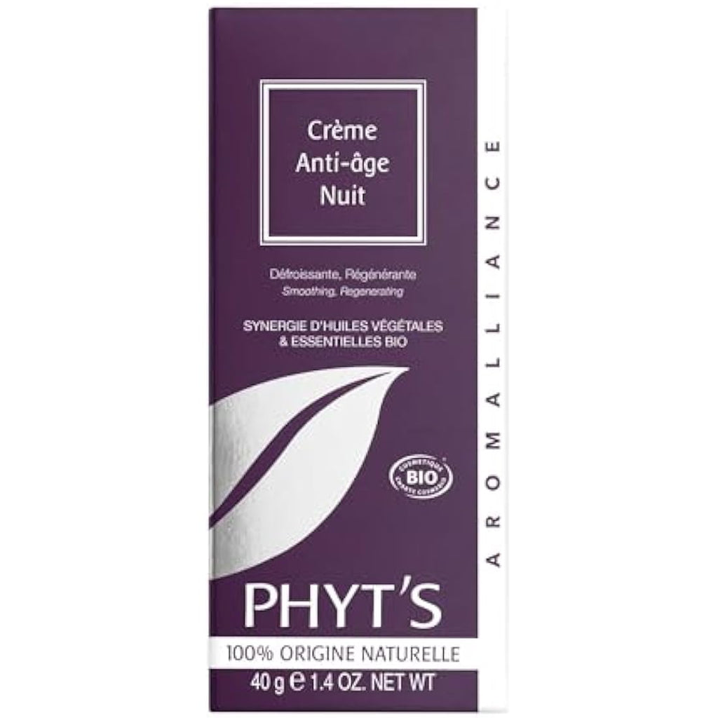 Phyts Anti-Aging Night Cream – Regenerating Face Cream for Women, 1.4 oz