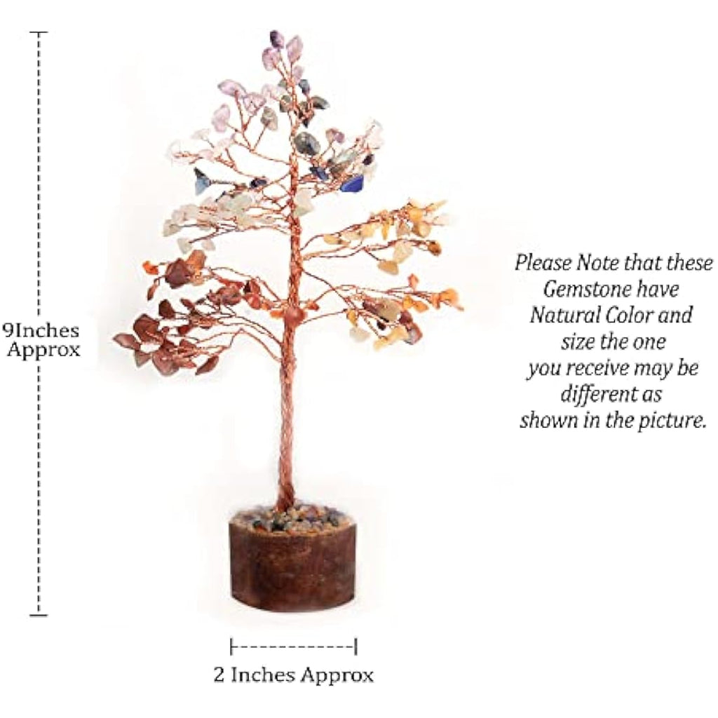 7 Chakra Crystal Tree of Life – Handmade Feng Shui Decor