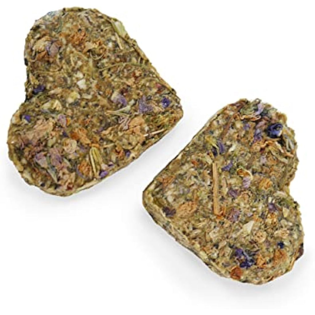 Rosewood Naturals Apple & Pansy Nibble Hearts Small Animal Treats, 120g