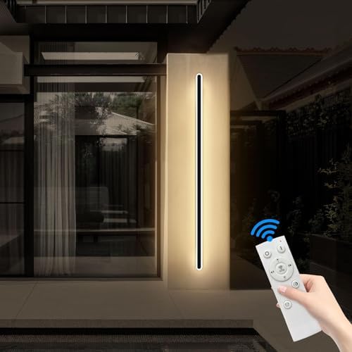 Mikeru 180CM Outdoor LED Wall Light | Dimmable IP65 Modern Sconce