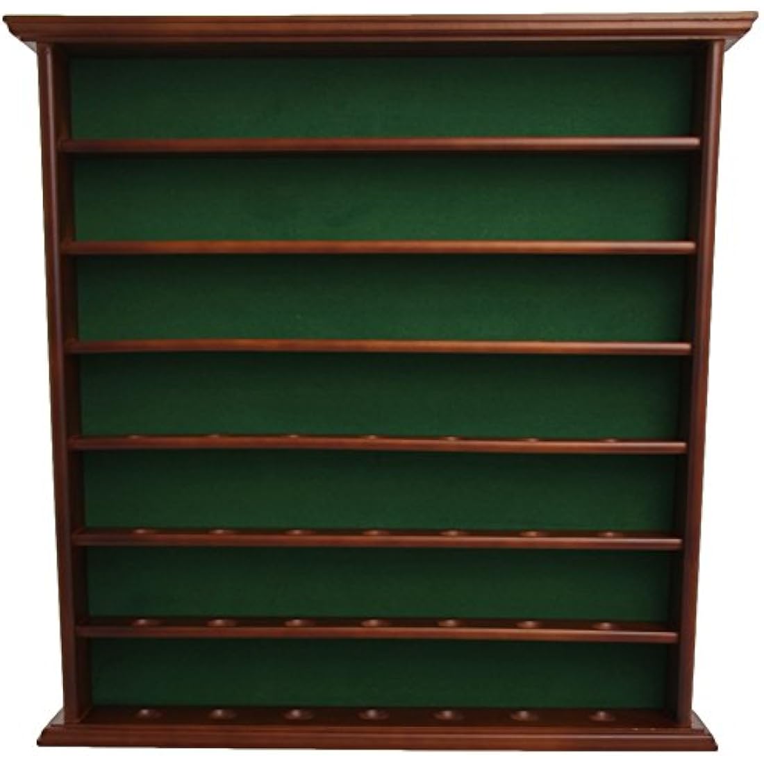 Longridge Golf Ball Display Cabinet – Wooden Wall Rack Holds 49 Balls