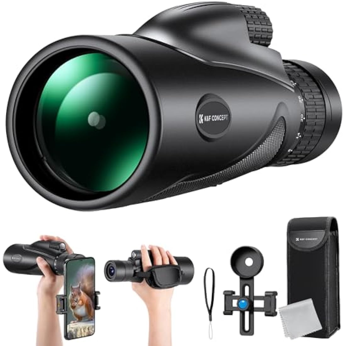 K&F Concept 8-32X50 Zoom Monocular | HD BAK4 Prism Waterproof Optics