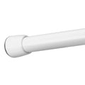 iDesign Metal Tension Shower Curtain Rod, 109-191cm, No-Drill - White