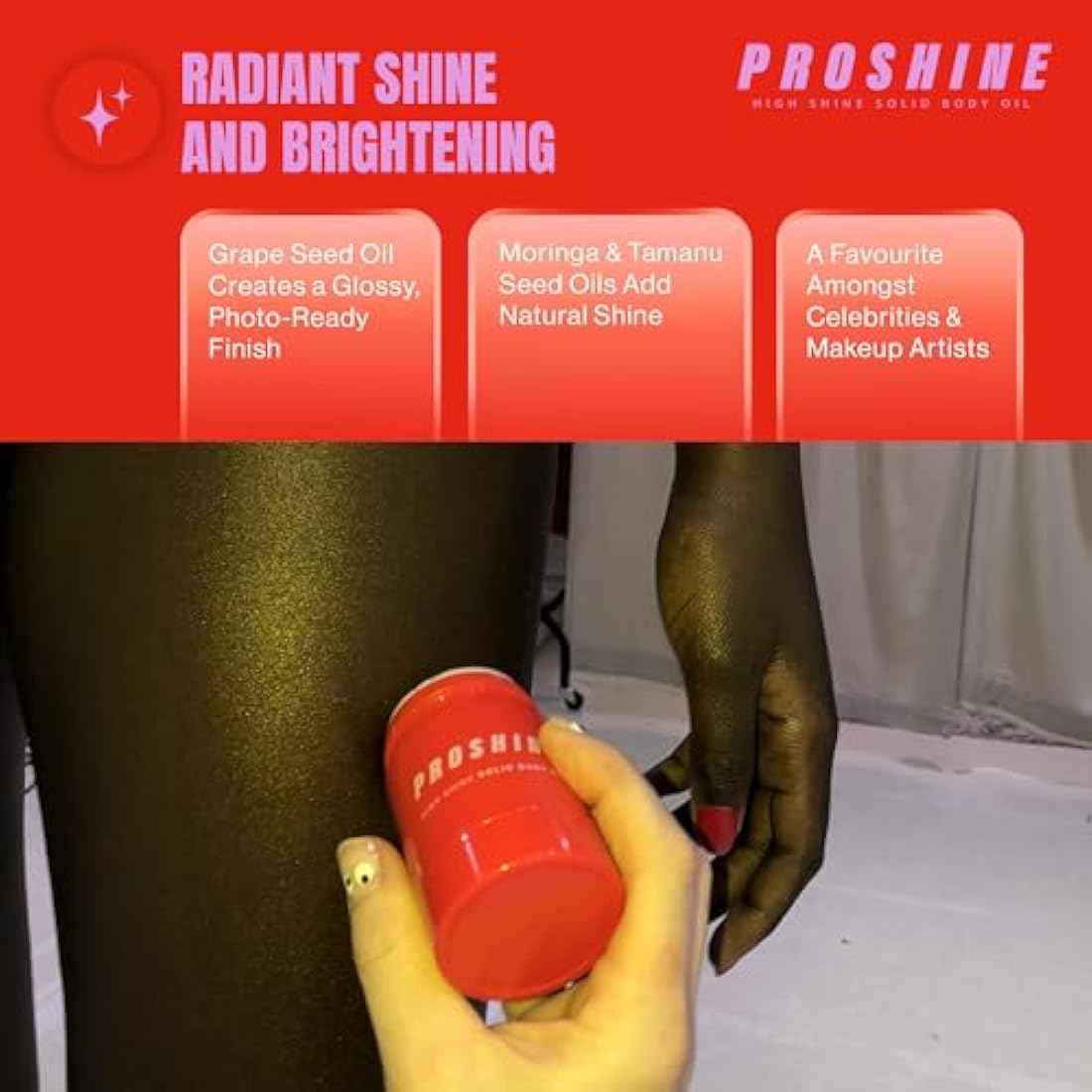 Proshine Solid Body Oil Bar – Shea & Mango Butter Moisturiser