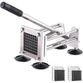 Canirologas Stainless Steel French Fry Cutter – Potato Chipper with 2 Blades