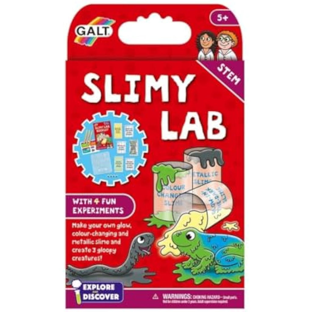Galt Slimy Lab Science Kit – 4 STEM Slime Experiments for Ages 5+