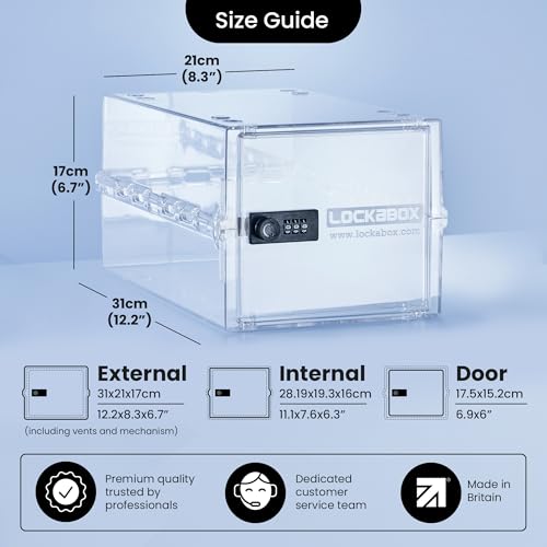 Lockabox One Crystal | 10L Lockable Storage Box for Food and Medicine