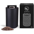 KC Kitchen & Co. Airtight Coffee Can – 1kg Stainless Steel Vacuum Tin