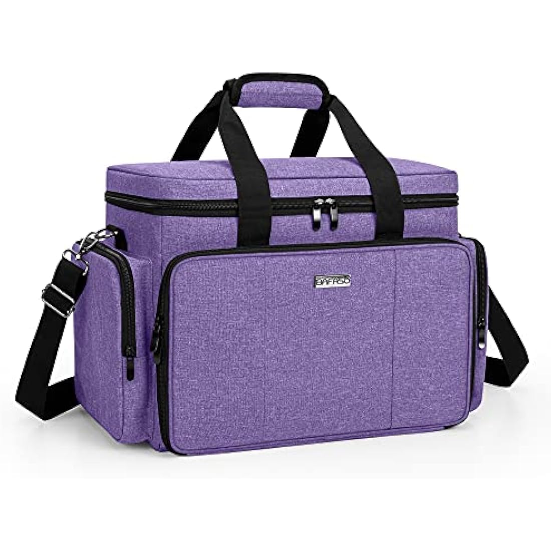 BAFASO Large Travel Makeup Bag | Professional Cosmetic Case - Purple
