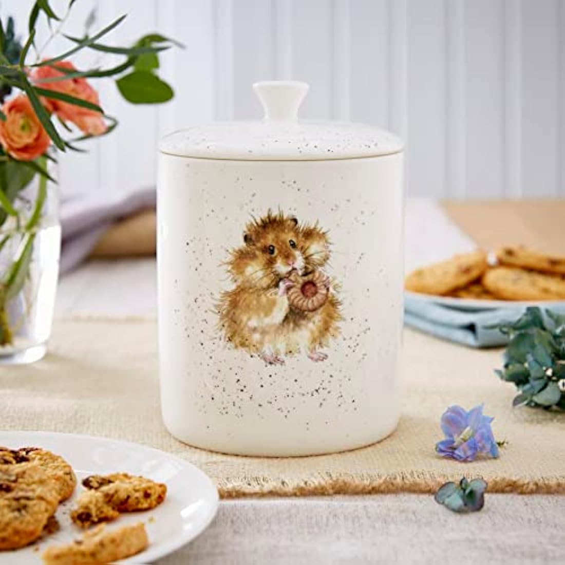 Wrendale Designs Fine Bone China Biscuit Barrel - Food Storage Jar