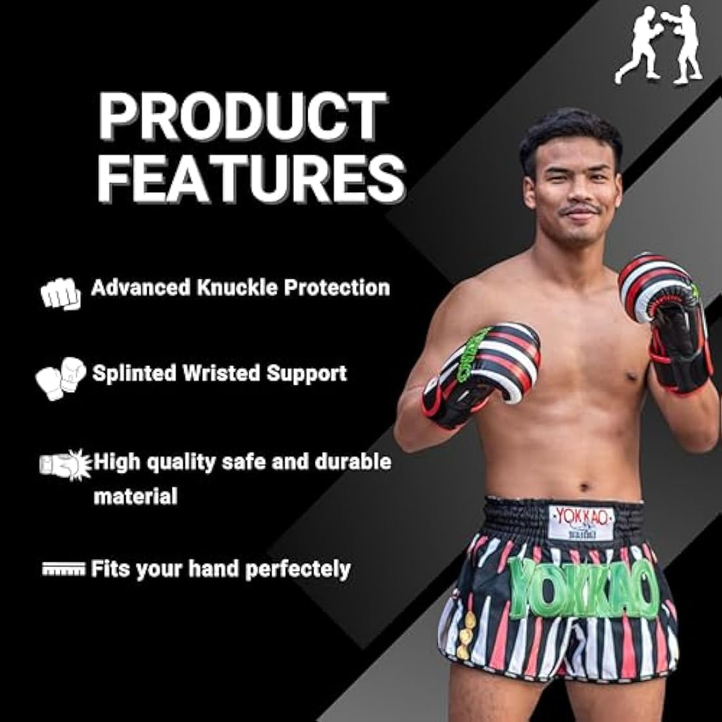 YOKKAO Premium Leather Muay Thai Boxing Gloves | Training & Sparring