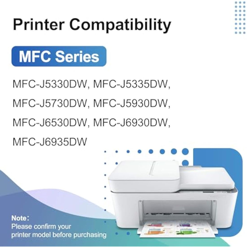 BAOYAN LC3219XL Compatible Ink Cartridges for Brother MFC-J6930DW | 12 Pack