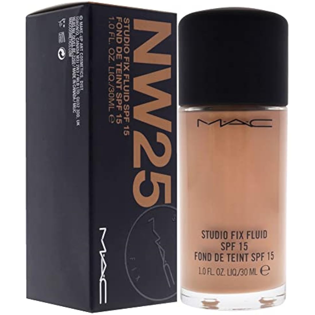 MAC Studio Fix Fluid Foundation SPF 15 – NW25 Long-Wearing 30ml