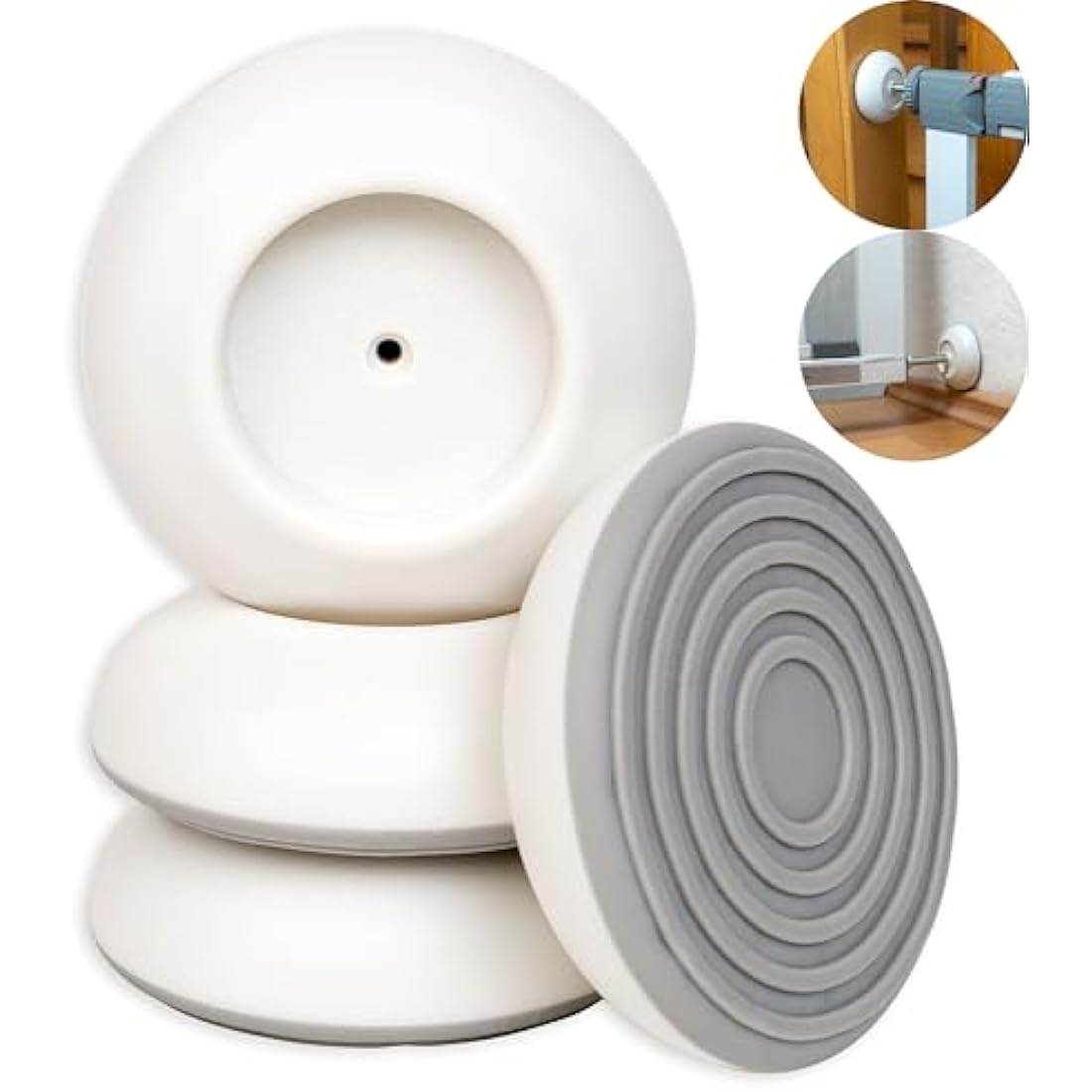 Baby Gate Wall Protector Pads – 4-Pack Anti-Slip Silicone