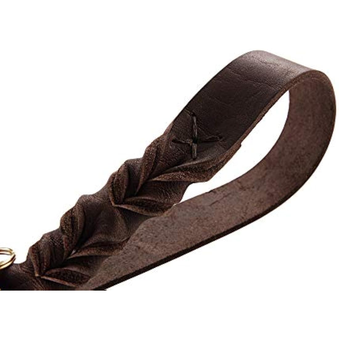HUNTER Sansibar Braided Leather Dog Lead – Adjustable 200cm Dark Brown