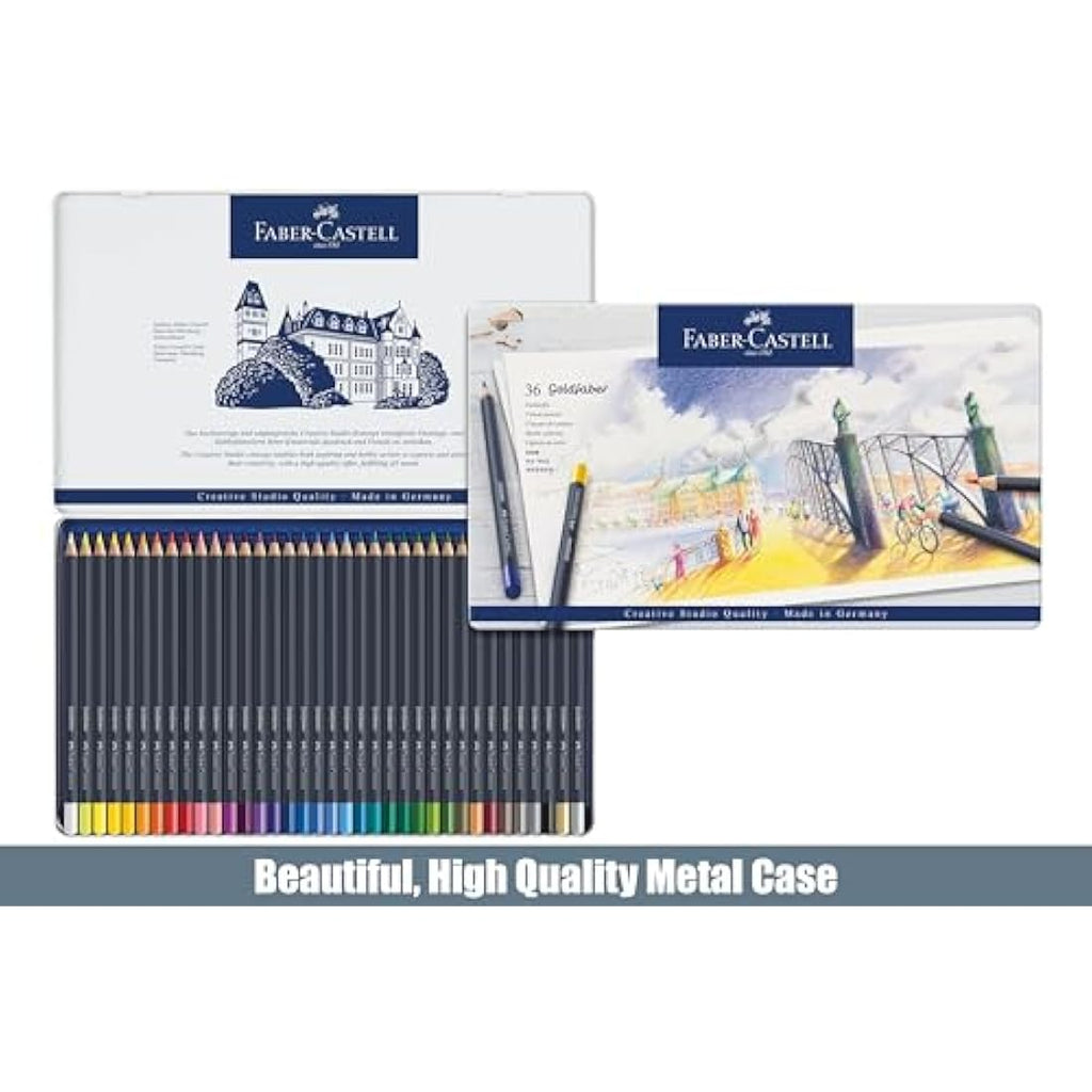 Faber-Castell Goldfaber Colour Pencil Set of 36 with A4 Sketch Pad