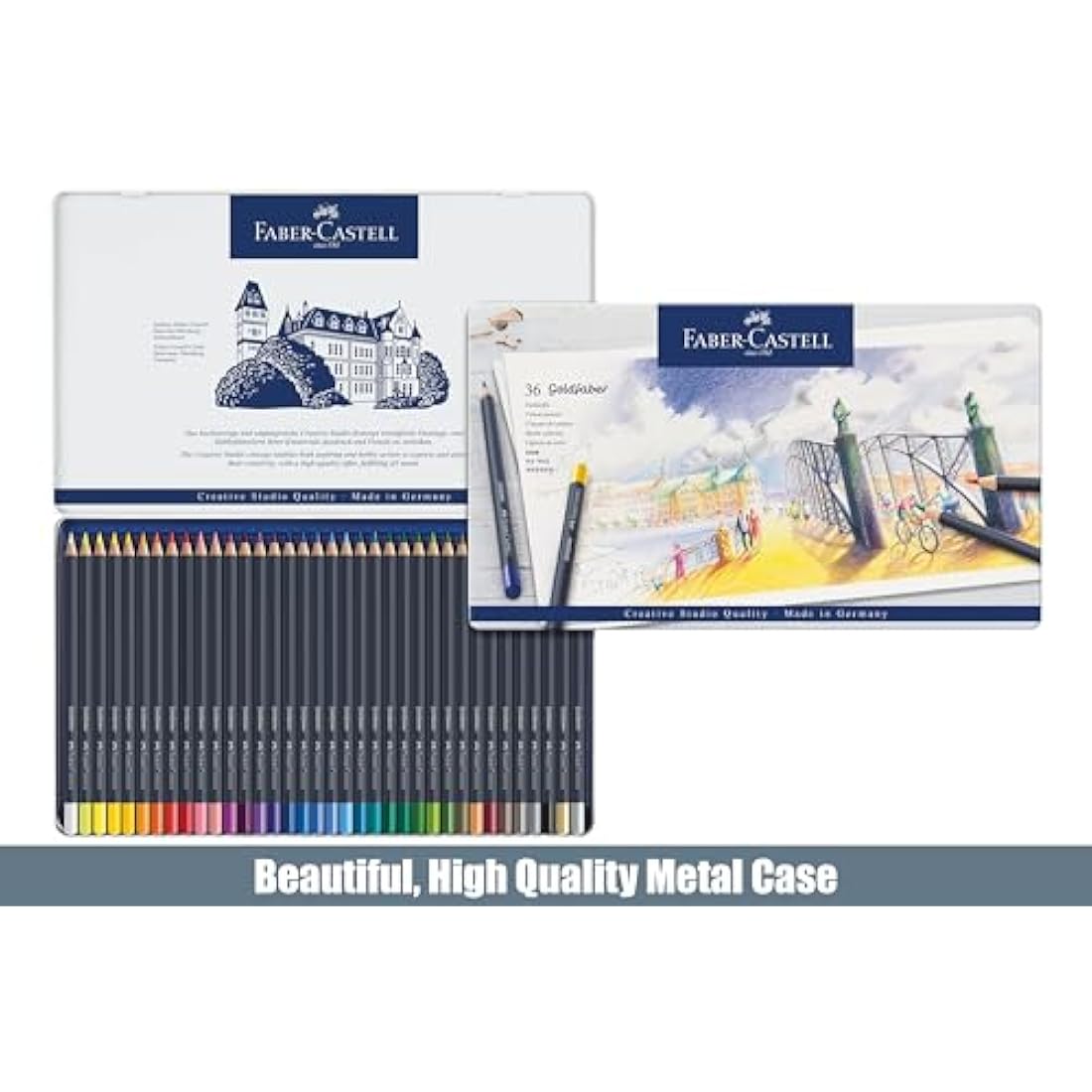 Faber-Castell Goldfaber Colour Pencil Set of 36 with A4 Sketch Pad