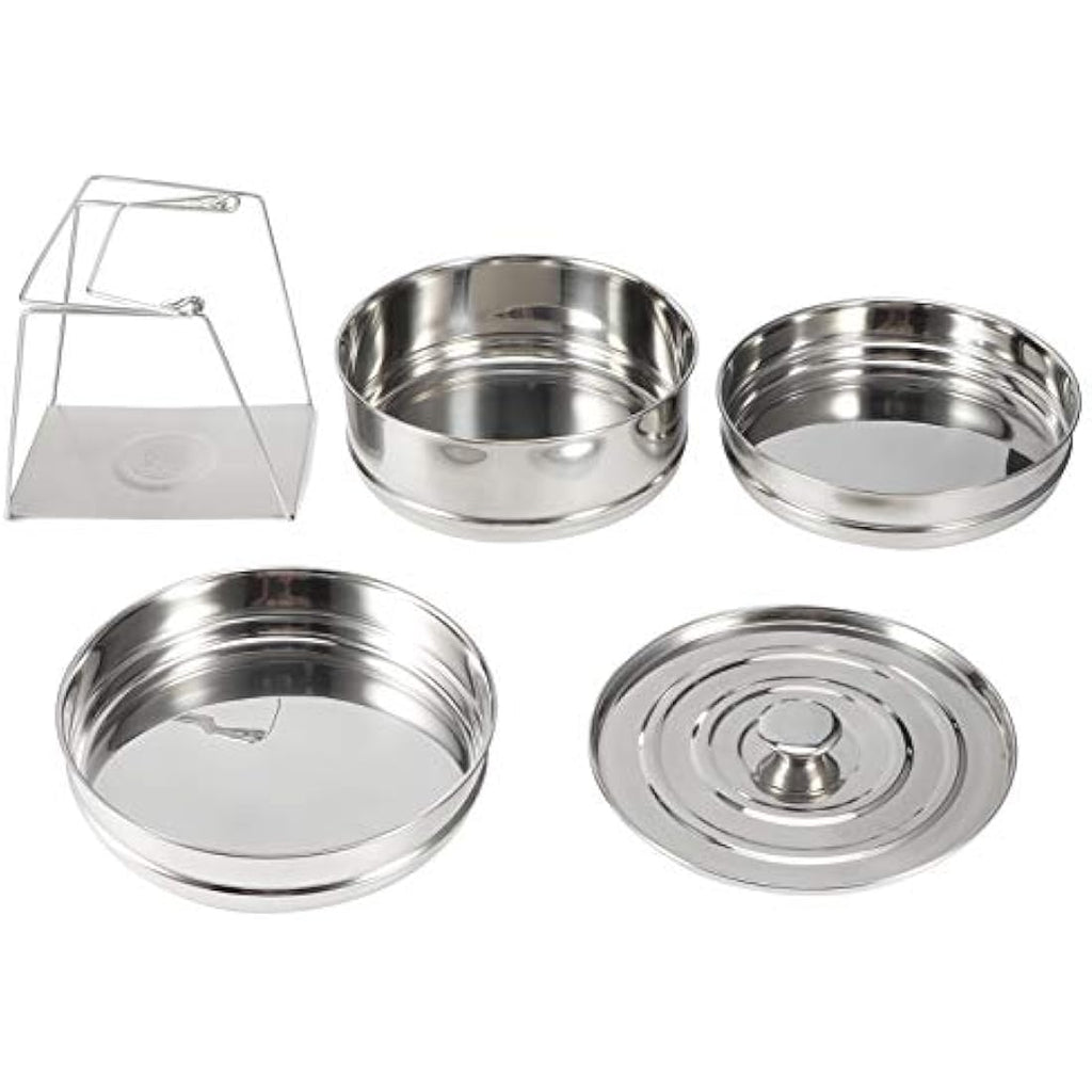 Ladieshow 3 Tier Stainless Steel Stackable Steamer Insert for Pressure Cooker